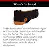 Impact Gel 29" Trail Endurance Saddle Pad 3/4" Thick (Black) view 3