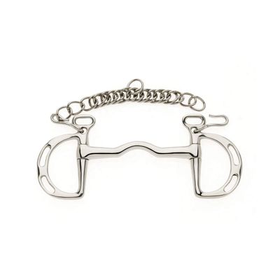 Lorina Uttoxeter Slotted Kimblewick (4.5in) (Silver)