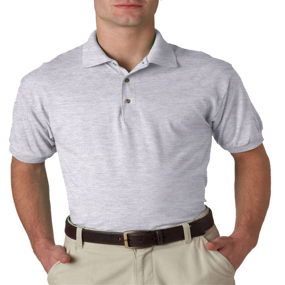 Gildan Men's DryBlend Jersey Polo, Grey, 2XL