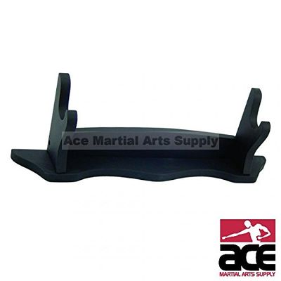 Ace Martial Arts Supply Sword, Weapon Display Stand, Table Top, Wall Mount (Table Top Style B, 1 Tier)