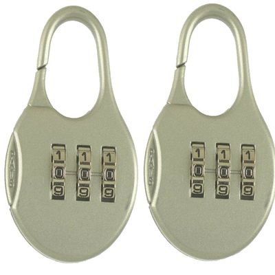 Winner International The Club UTL850D Luggage Lock, Silver, Pack of 2