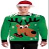 Forum Novelties Christmas Sweater, Ugly Reindeer, X-Large view 1