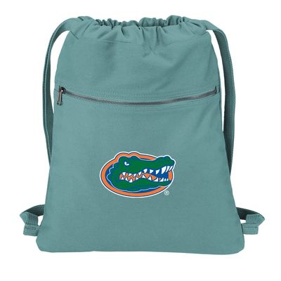 Broad Bay University of Florida Drawstring Backpack RICH CANVAS Florida Gators Cinch Bag (Green)