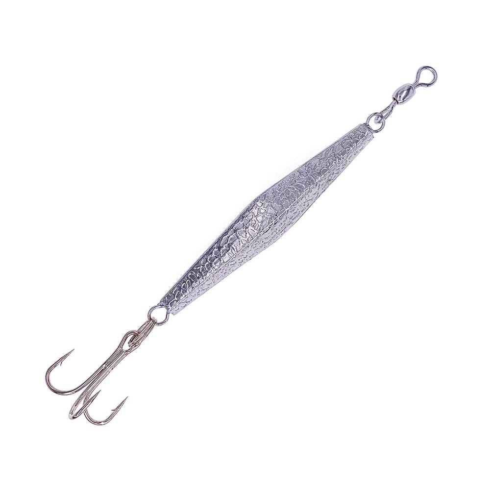 Hammer Jigs 6oz, 10 Pcs Chrome for Vertical Jigging or Casting, Metal Lure, Ideal for Tuna, Amberjack, and Saltwater Fishing