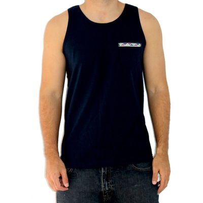Color Latino MEN'S TANK-TOP - Aztec - Black, Small