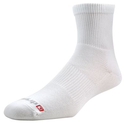 DryMax Cycle 1/4 Crew, White, W5-7 / M3.5-5.5, 2 Pack