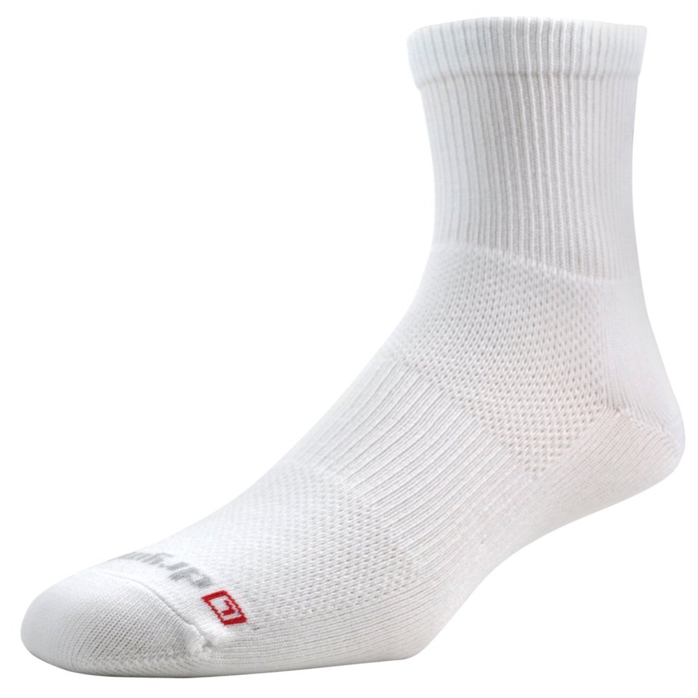 DryMax Cycle 1/4 Crew, White, W5-7 / M3.5-5.5, 2 Pack