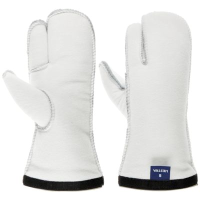 Hestra Unisex Heli Ski Liner 3-Finger Glove, Insulated, Quick Dry, Machine Washable Ski Touring Liner for Men & Women - Offwhite - 7