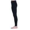 Cashmere Silk Ribbed Knit Men Thermal Pant Long Johns Bottom Solid Size S M L XL (Large, Black) view 2