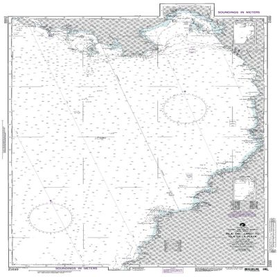 Paradise Cay Publications NGA Chart 21033: Isla Del Cano to Isla La Plata (Traditional Paper) 33 x 48