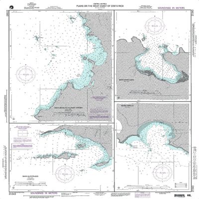 Paradise Cay Publications NGA Chart 21543: Plan: Puerto Sandino (Traditional Paper) 32.5 x 44