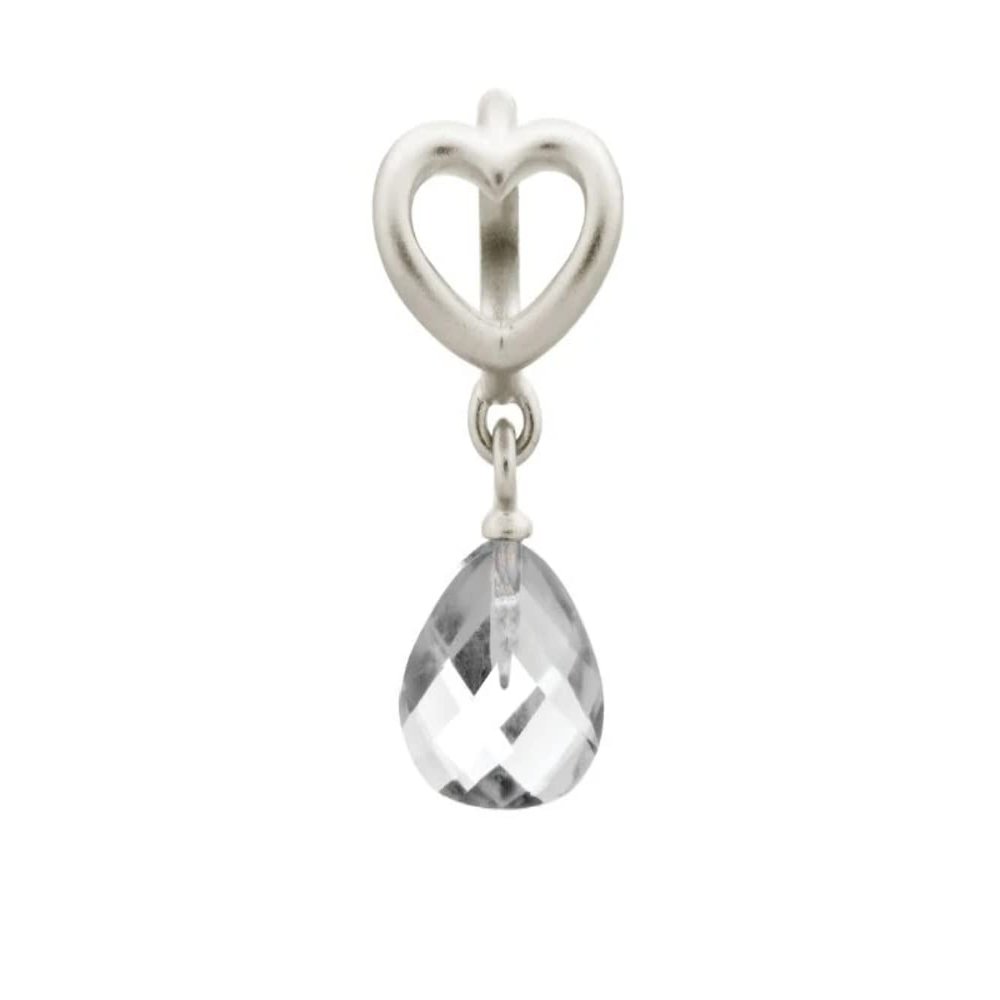 Endless Jewelry Clear Heart Grip Drop 43273-1