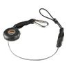 Ergodyne 19301 Squids 3001 Retractable Single Carabiner w Loop End - 2lbs, Black view 1