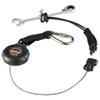 Ergodyne 19301 Squids 3001 Retractable Single Carabiner w Loop End - 2lbs, Black view 2