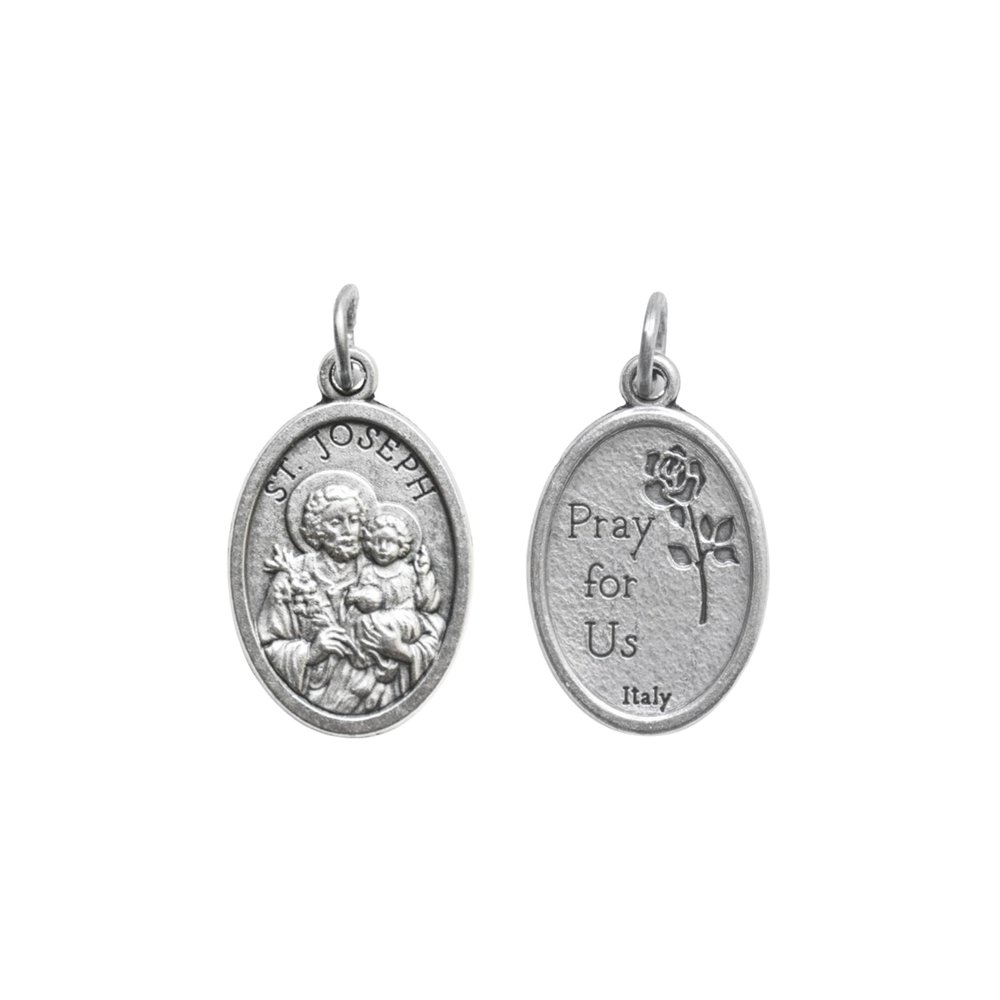 Catholica Shop St Joseph Oxidized Medals - Pack of 12 Units