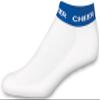 chass Women's In-Stock Low Anklet With Cheer Stripe Socks - Royal Blue Adult view 1