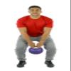CanDo 10-3299 One Handle Medicine Ball, 20 lb, Purple view 3