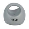 CanDo 10-3297 One Handle Medicine Ball, 15 lb, Silver view 1