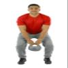 CanDo 10-3297 One Handle Medicine Ball, 15 lb, Silver view 3