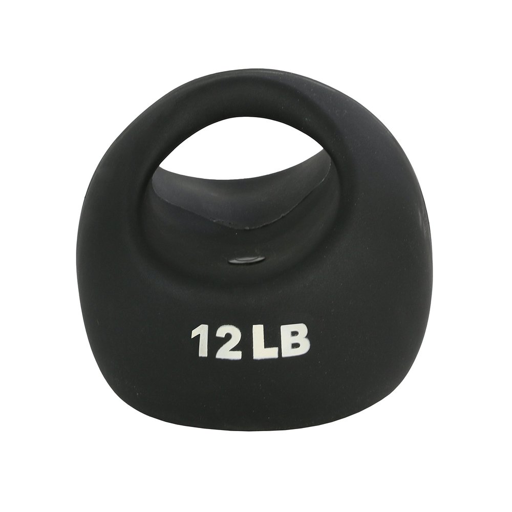 CanDo 10-3296 One Handle Medicine Ball, 12 lb, Black