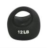 CanDo 10-3296 One Handle Medicine Ball, 12 lb, Black view 1