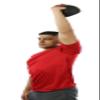 CanDo 10-3296 One Handle Medicine Ball, 12 lb, Black view 2