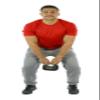 CanDo 10-3296 One Handle Medicine Ball, 12 lb, Black view 3