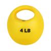 CanDo 10-3291 One Handle Medicine Ball, 4 lb, Yellow view 1