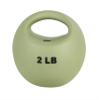 CanDo 10-3290 One Handle Medicine Ball, 2 lb, Tan view 1