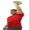CanDo 10-3290 One Handle Medicine Ball, 2 lb, Tan view 2