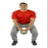CanDo 10-3290 One Handle Medicine Ball, 2 lb, Tan view 3