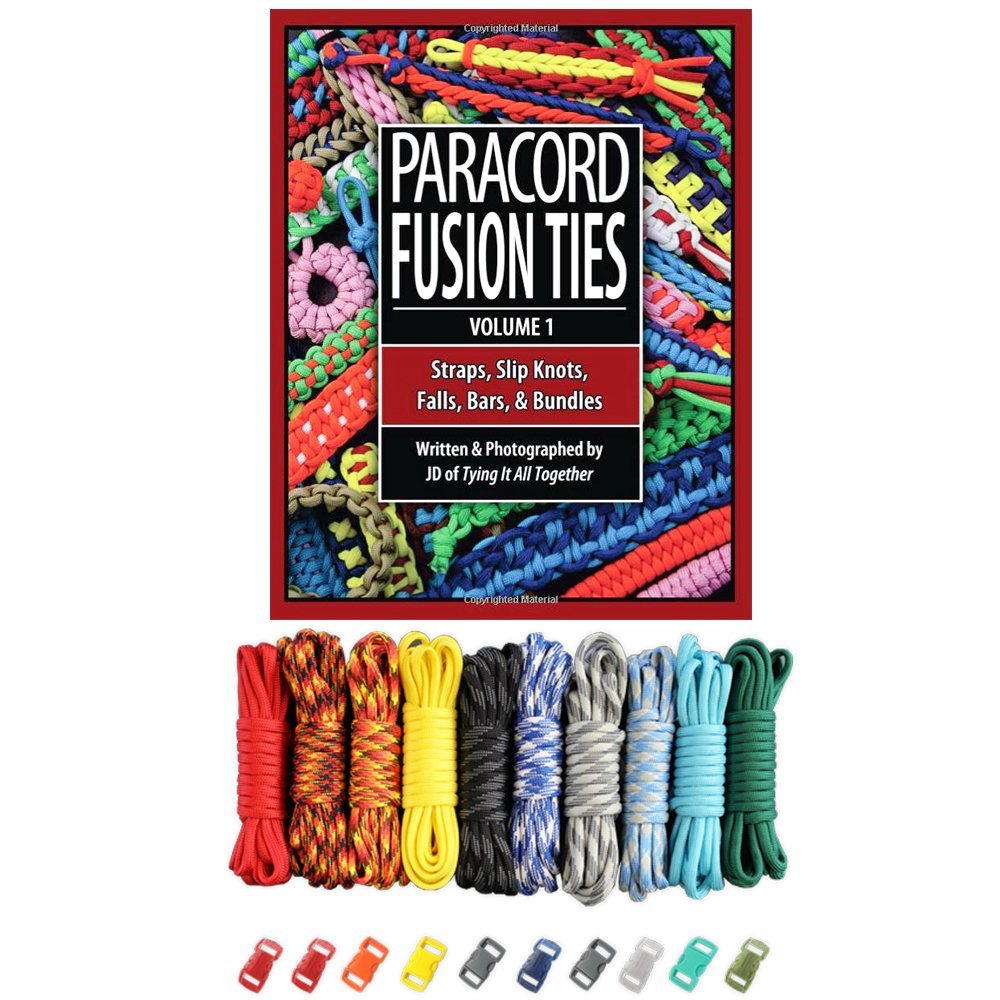 Paracord Planet Combo Crafting Kit - Buckles and How-to Book Included - Elements - Beginners