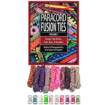Paracord Planet Kids Edition Combo Crafting Kit - Buckles and How-to Book Included - Tie Dye - Beginners