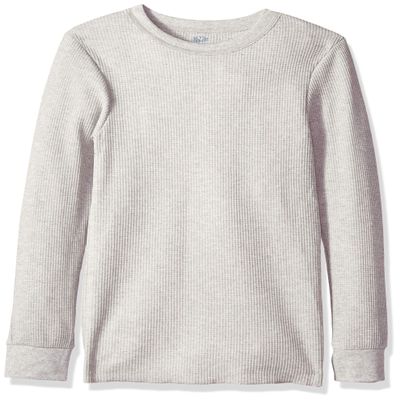 Fruit of the Loom Men's Classic Midweight Waffle Thermal Underwear Crew Top (1 & 2 Packs), Light Grey Heather, 4X-Large