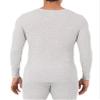 Fruit of the Loom Men's Classic Midweight Waffle Thermal Henley Top, Light Grey Heather, 3X-Large view 2