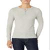 Fruit of the Loom Men's Classic Midweight Waffle Thermal Henley Top, Light Grey Heather, 3X-Large view 3