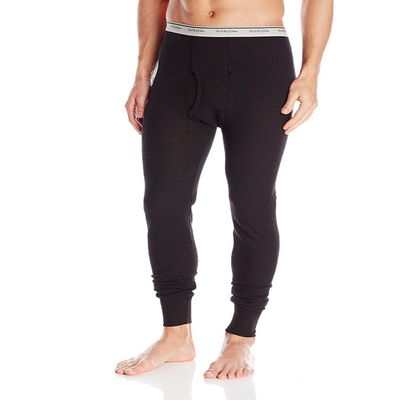 Fruit of the Loom Men's Classic Midweight Waffle Thermal Underwear Bottoms (1-Pack), Black Soot, XX-Large
