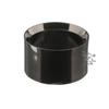 Black Round 1-5/8" x 1" Beveled Ring Display Stand Pedestal for Softballs Baseballs, 12 Pack view 1