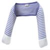 ScratchSleeves | Baby Boys' Stay-On Scratch Mitts | Stripes | Blue and Cream | 9-12m view 2