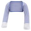 ScratchSleeves | Baby Boys' Stay-On Scratch Mitts | Stripes | Blue and Cream | 9-12m view 3