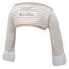ScratchSleeves | Baby Boys' Stay-On Scratch Mitts | Stripes | Cappuccino and Cream | 9-12 view 3