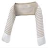 ScratchSleeves | Baby Boys' Stay-On Scratch Mitts | Stripes | Cappuccino and Cream | 9-12 view 4