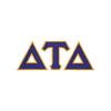 Fashion Greek Delta Tau Delta Twill Letter Crewneck Sweatshirt Spt Grey Small view 2