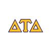 Fashion Greek Delta Tau Delta Twill Letter Crewneck Sweatshirt Spt Grey Small view 3