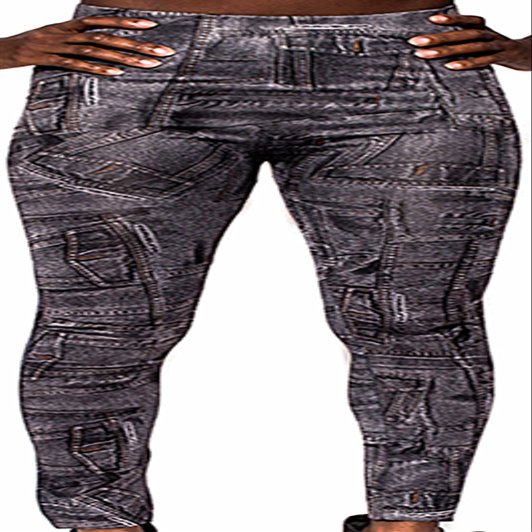 The Djites Women's Leggings Jeans Pockets Printing