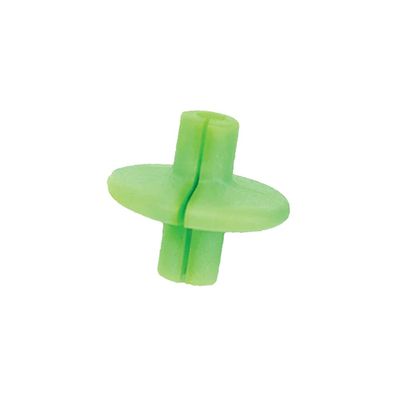 Pine Ridge Archery Slotted XL Kisser Button for Compound and Traditional Bows, Lime Green, Pack of 6