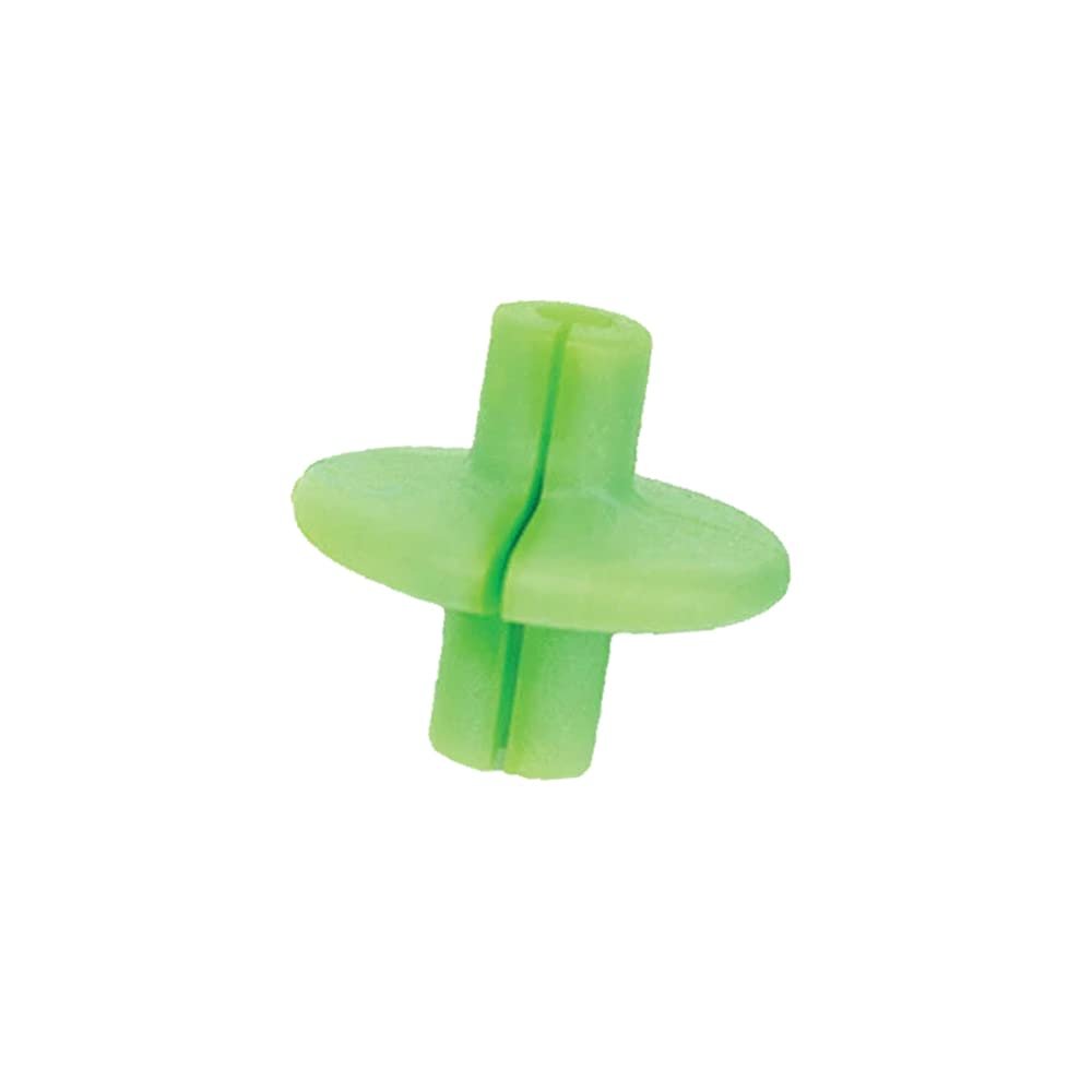 Pine Ridge Archery Slotted XL Kisser Button for Compound and Traditional Bows, Lime Green, Pack of 6