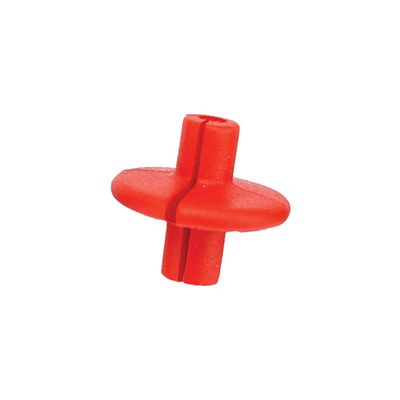 Pine Ridge Archery Slotted XL Kisser Button for Compound and Traditional Bows, Red, Pack of 6