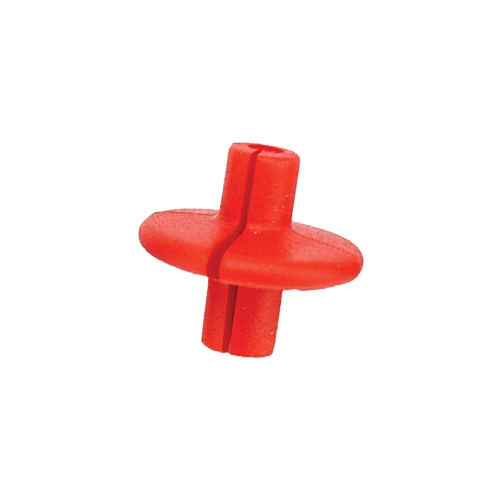 Pine Ridge Archery Slotted XL Kisser Button for Compound and Traditional Bows, Red, Pack of 6