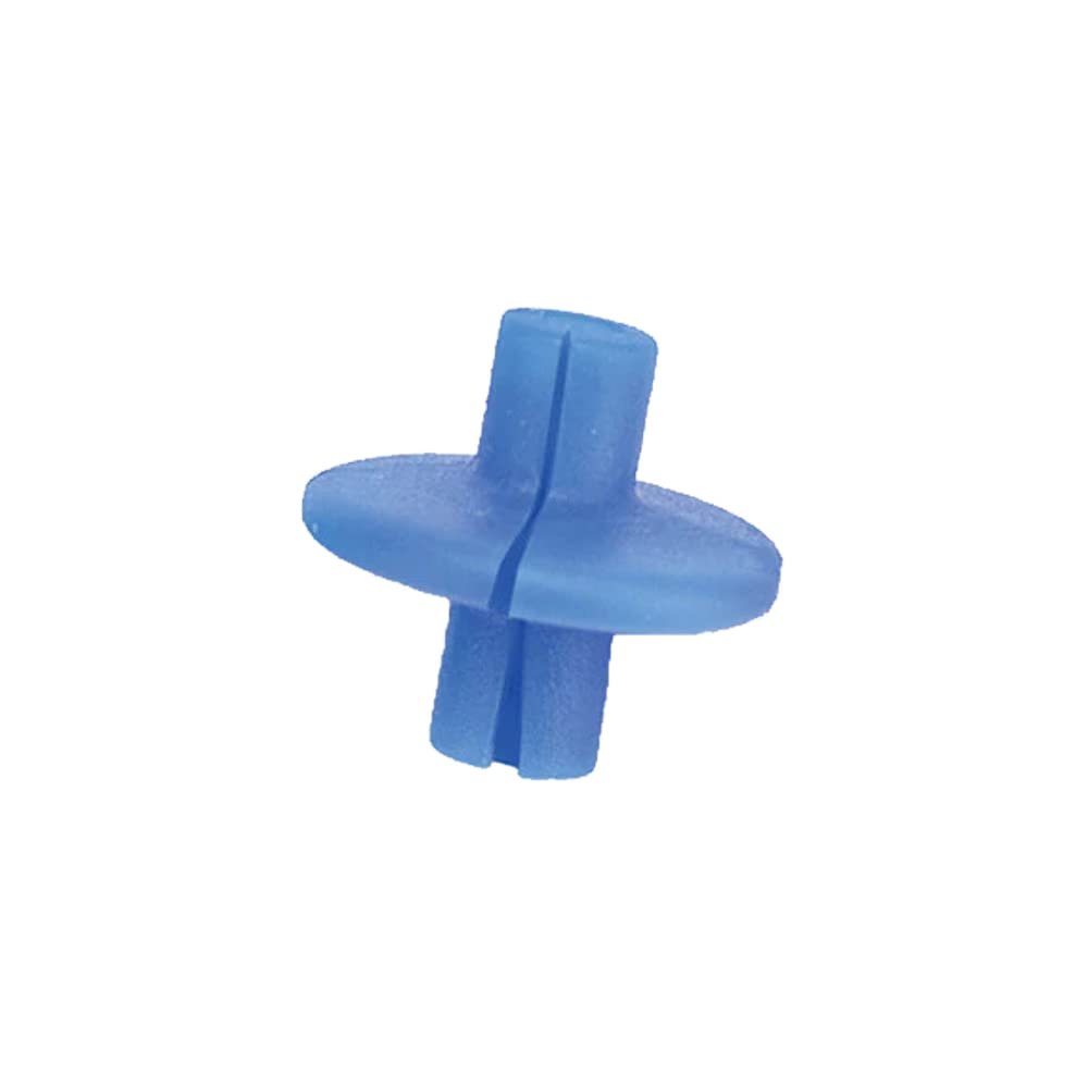 Pine Ridge Archery Slotted XL Kisser Button for Compound and Traditional Bows, Blue, Pack of 6